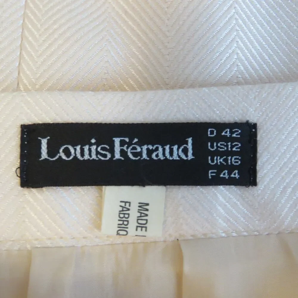 1980s Louis Feraud Light Pink Vintage Skirt Suit Blazer and Skirt Size 12